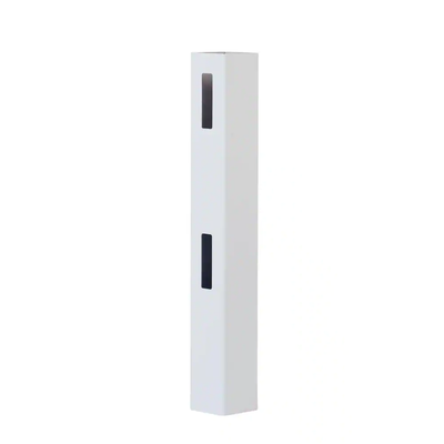 Veranda 5 in. x 5 in. x 5 ft. Vinyl White Ranch 2-Rail End Fence Post