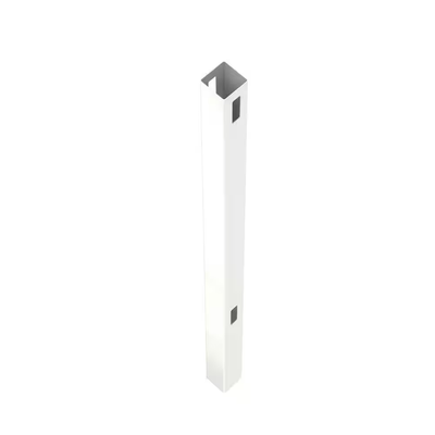 Veranda 5 in. x 5 in. x 8 ft. White Vinyl Routed Fence Line Post