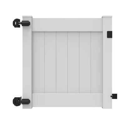 Veranda Linden 4 ft. W x 4 ft. H White Vinyl Un-Assembled Fence Gate