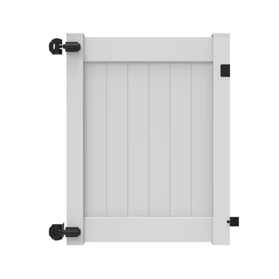 Veranda Linden 5 ft. H x 4 ft.W White Vinyl Un-Assembled Fence Gate