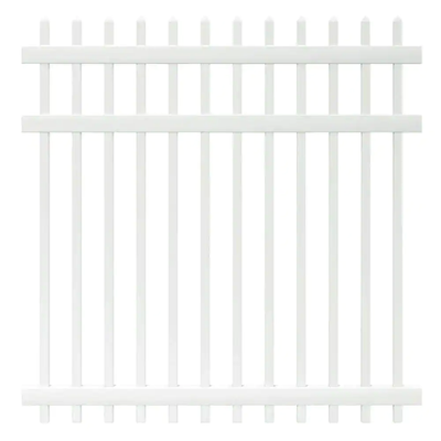 Veranda Manchester 6 ft. H x 6 ft. W White Vinyl Spaced Picket Fence Panel - Unassembled