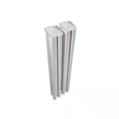 WamBam Fence 6 ft. x 4.5 in. x 4.5 in. Premium Vinyl Fence Posts with Caps (2-Pack)