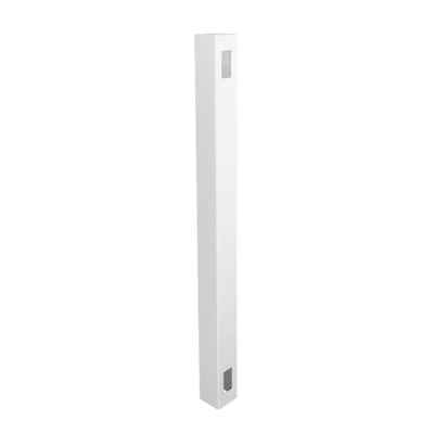 Weatherables 5 in. x 5 in. x 11.6 ft. White Vinyl Fence End Post