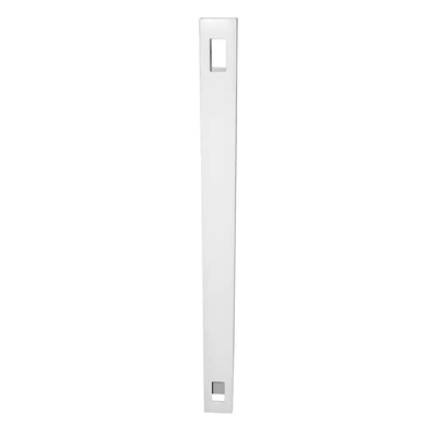 Weatherables 5 in. x 5 in. x 8 ft. White Vinyl Fence Line Post