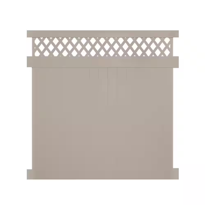 Weatherables Ashton 7 ft. H x 6 ft. W Khaki Vinyl Privacy Fence Panel Kit