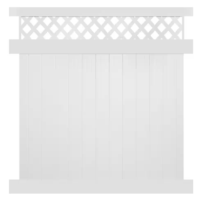 Weatherables Ashton 7 ft. H x 6 ft. W White Vinyl Privacy Fence Panel Kit