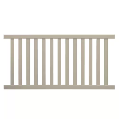 Weatherables Captiva 4 ft. H x 6 ft. W Khaki Vinyl Pool Fence Panel