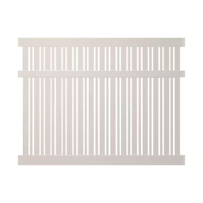 Weatherables Davenport 5 ft. H x 6 ft. W Tan Vinyl Semi-Privacy Fence Panel Kit