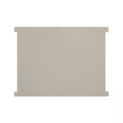 Weatherables Savannah 5 ft. H x 6 ft. W Khaki Vinyl Privacy Fence Panel Kit