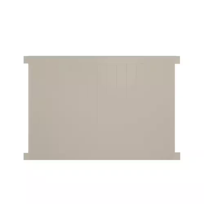 Weatherables Savannah 5 ft. H x 8 ft. W Khaki Vinyl Privacy Fence Panel Kit