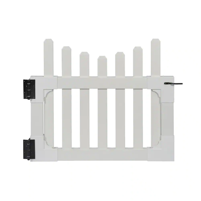 Zippity Outdoor Products 3.5 ft. W x 3 ft. H All American Vinyl Picket Fence Gate with Stainless Steel Hardware