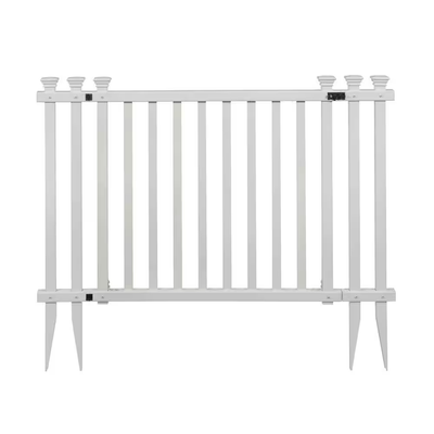 Zippity Outdoor Products 4.3 ft. W x 3 ft. H White Vinyl Baskenridge Fence Gate