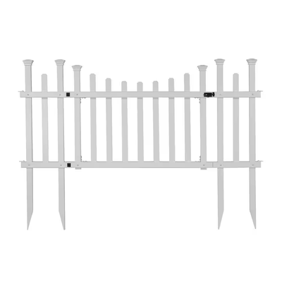 Zippity Outdoor Products 5.2 ft. x 2.5 ft. White Vinyl Madison Fence Gate