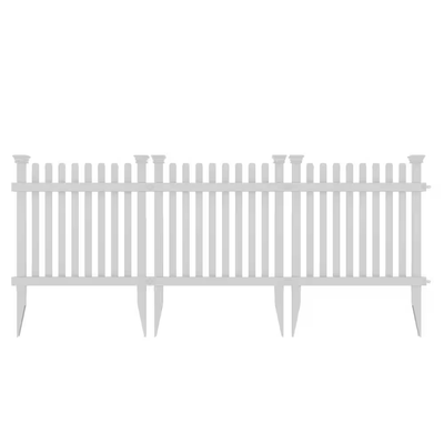 Zippity Outdoor Products Roger Rabbit 2 ft. x 2 ft. White Picket Vinyl Fence Panel Kit (3 Pack)