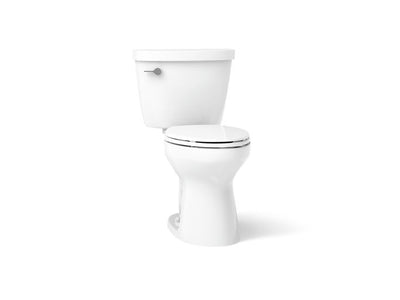 KOHLER Cimarron Complete Solution White WaterSense Elongated Chair Height 2-Piece Toilet 12-in Rough-In Size (ADA Compliant)