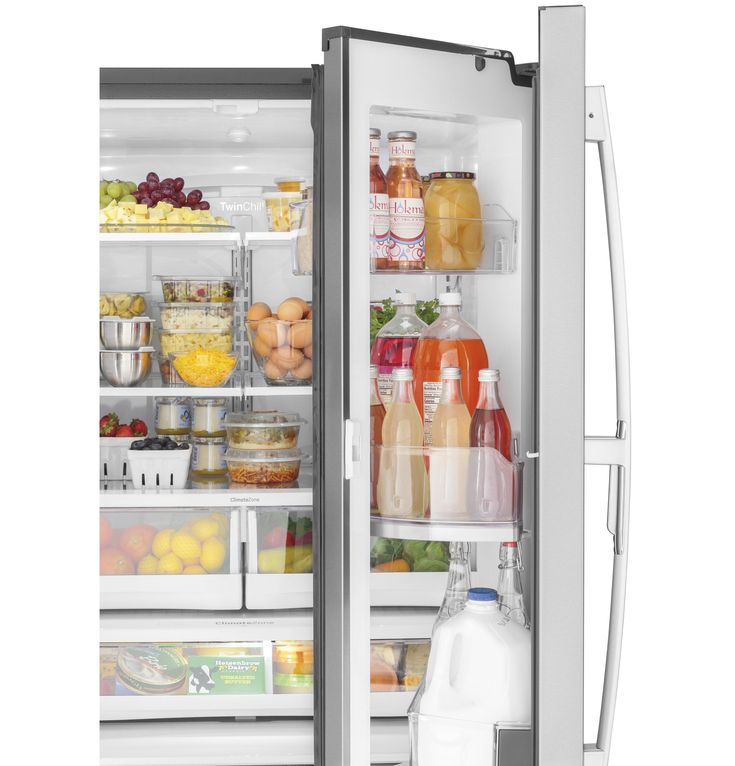 GE 27.8-cu ft French Door Refrigerator with Ice Maker and Door within Door (Fingerprint-Resistant Stainless Steel)