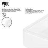 Petunia White Matte Stone Vessel Bathroom Sink Set with Atticus Wall Mount Faucet in Matte Black - Super Arbor
