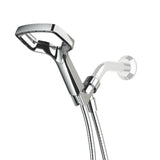 Rua 1-Spray 6 in. Single Wall Mount Handheld Shower Head in Chrome - Super Arbor