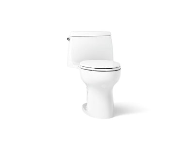 KOHLER Santa Rosa 1-Piece 1.28 GPF Elongated Toilet in White with Seat Included