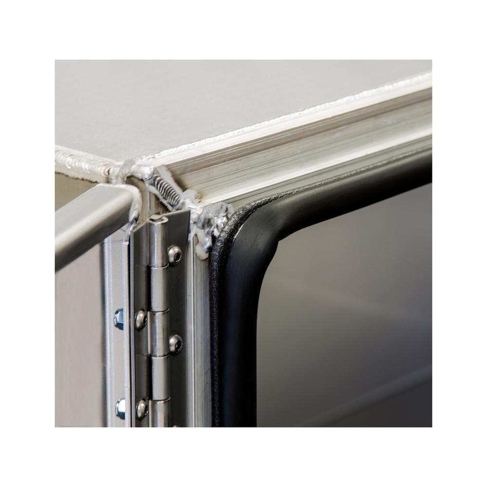 Buyers Products Company 24 in. x 24 in. x 36 in. XD Smooth Aluminum Underbody Truck Tool Box with Barn Door - Super Arbor