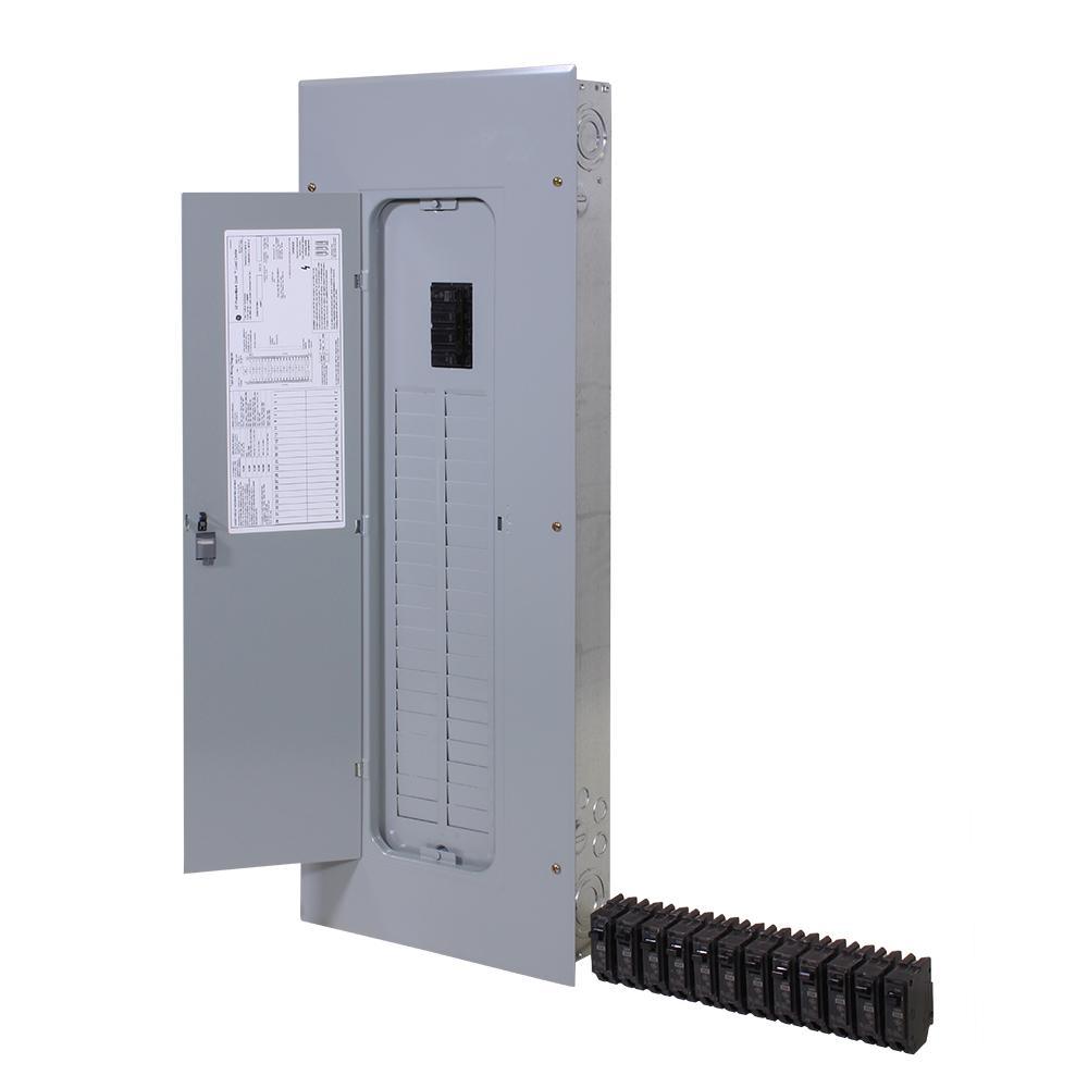 PowerMark Gold 200 Amp 40-Space 40-Circuit Indoor Main Breaker Value Kit Includes Select Circuit Breaker - Super Arbor