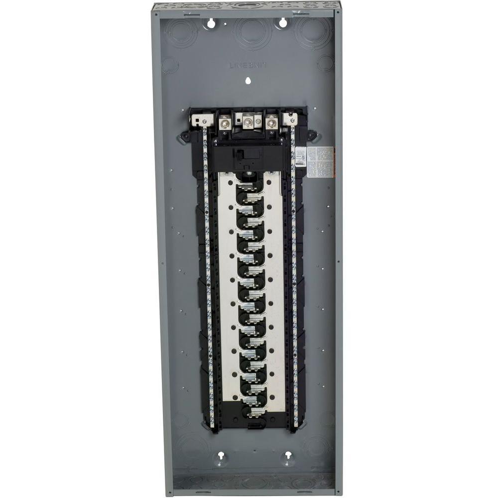 Homeline 200 Amp 40-Space 80-Circuit Indoor Main Breaker Qwik-Grip Plug-On Neutral Load Center with Cover - Super Arbor