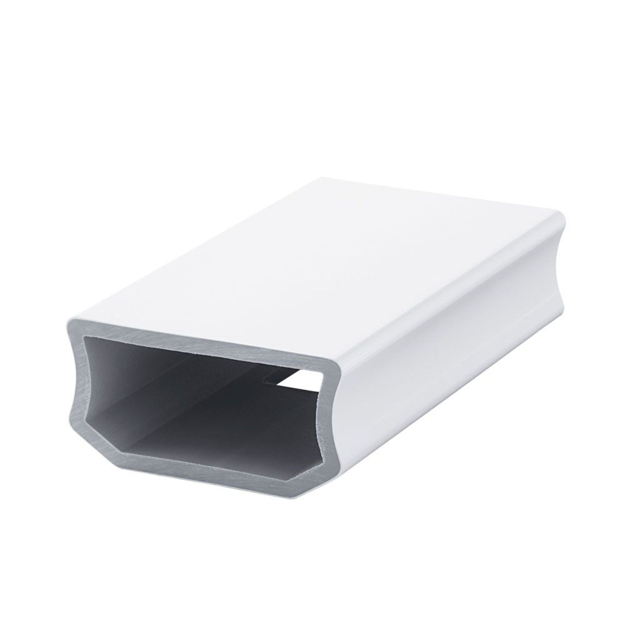 A single green leaf against a white background.