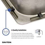 Dayton Drop-In Stainless Steel 17 in. 2-Hole Bar Sink