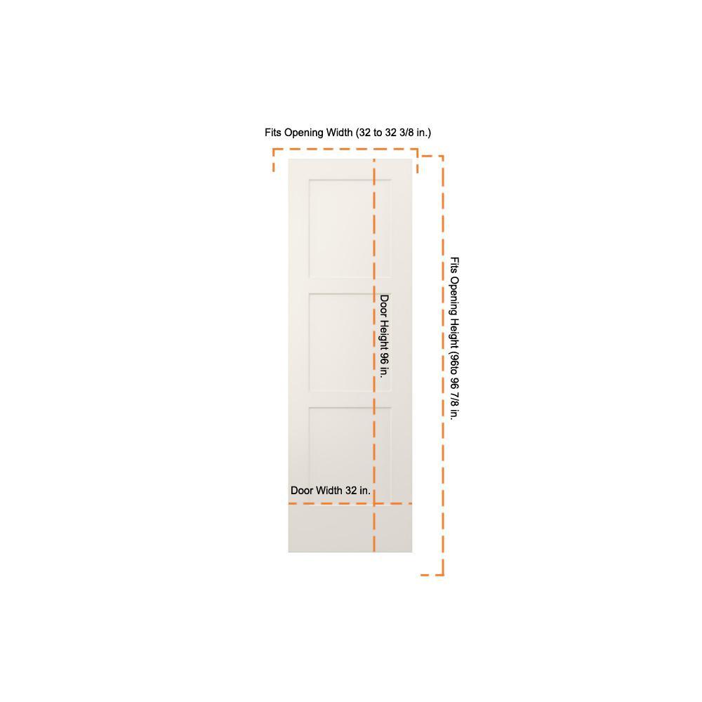 32 in. x 96 in. Birkdale Primed Smooth Hollow Core Molded Composite Interior Door Slab - Super Arbor