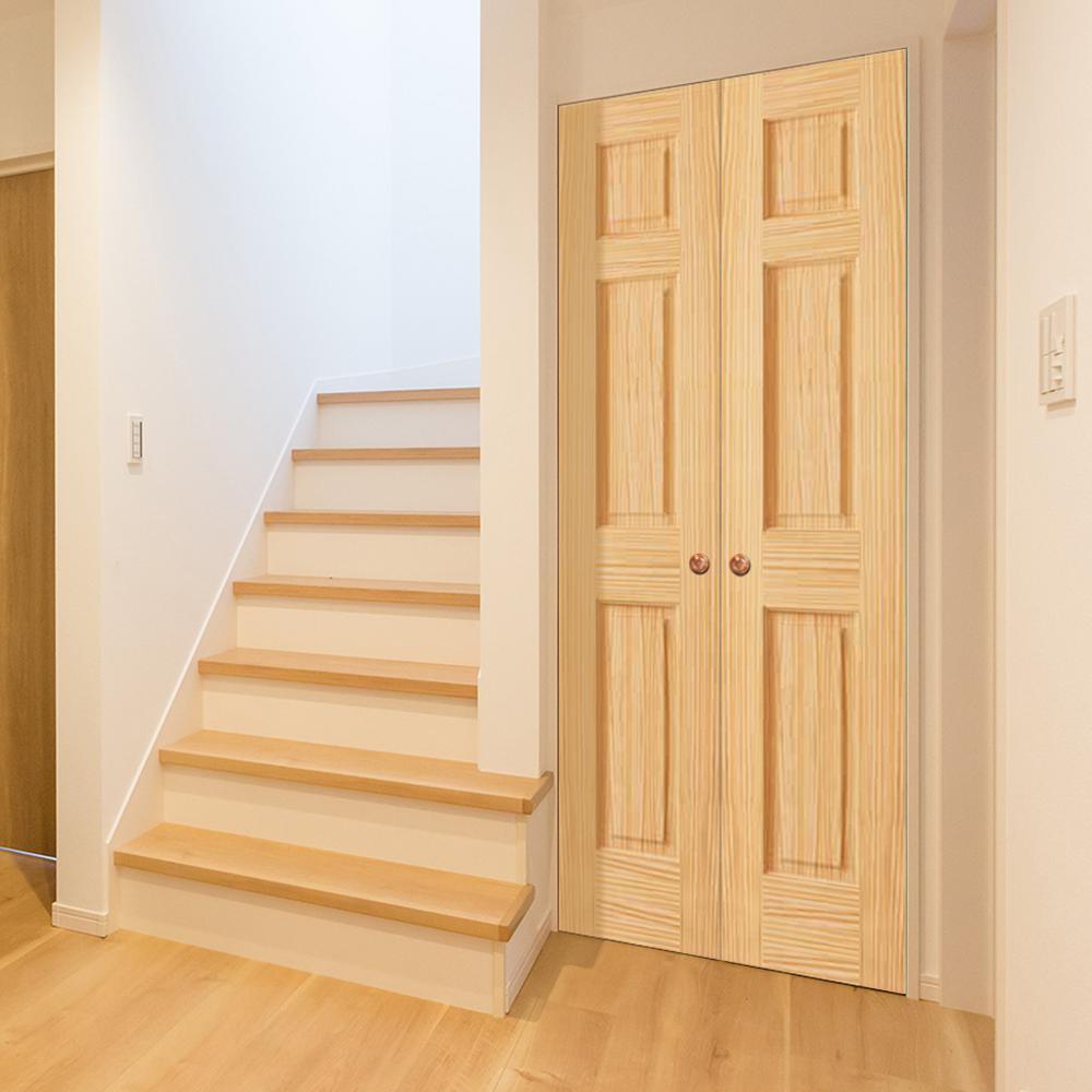 18 in. x 96 in. 6-Panel Pine Unfinished Solid Core Interior Door Slab - Super Arbor