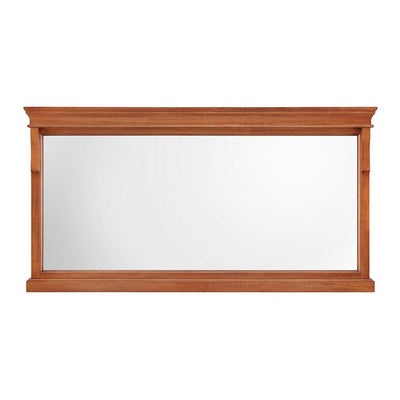 60 in. W x 31 in. H Framed Rectangular  Bathroom Vanity Mirror in Warm Cinammon