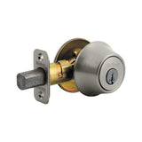 660 Series Satin Nickel Single Cylinder Deadbolt Featuring SmartKey Security with Microban Antimicrobial Technology - Super Arbor
