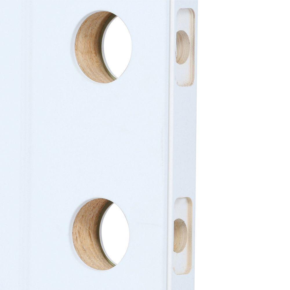 " 36 in. x 80 in. 6 Lite Craftsman Primed Steel Prehung Left-Hand Inswing Front Door w/Brickmould and Shelf"