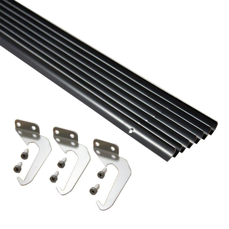 4 in. x 25 ft. Brown Aluminum Gutter with Brackets & Screws - Value Pa ...