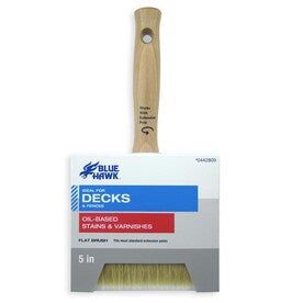 Blue Hawk Natural Bristle-Polyester Blend Flat 5-in Paint Brush