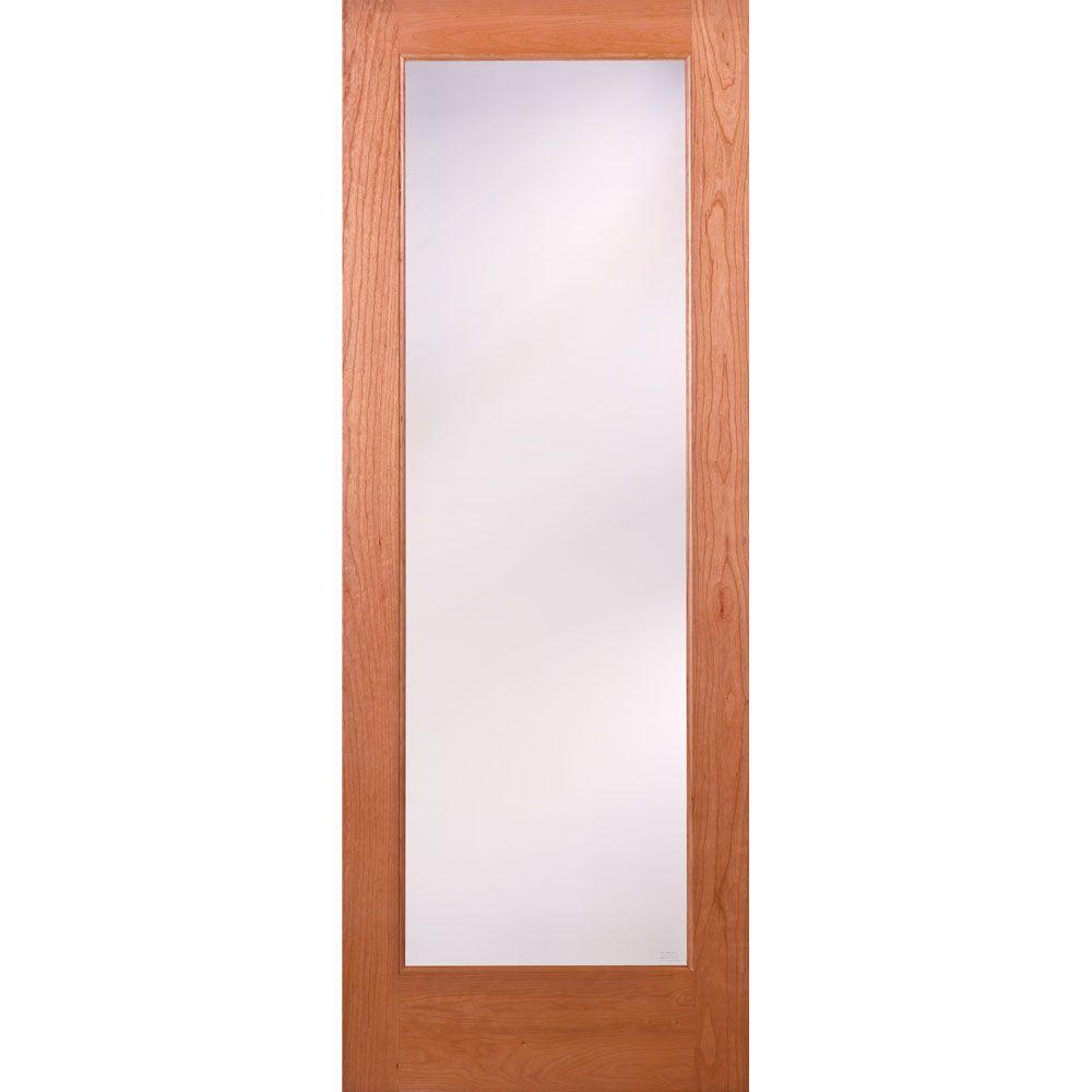 24 in. x 80 in. Privacy Smooth 1 Lite Primed MDF Interior Door Slab - Super Arbor