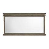 60 in. W x 31 in. H Framed Rectangular  Bathroom Vanity Mirror in Warm Cinammon