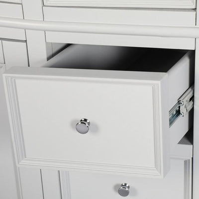 Hampton Harbor 45 in. W x 22 in. D Bath Vanity in Dove Grey with Natural Marble Vanity Top in White