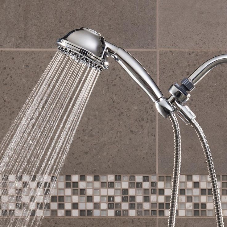 9-Spray 4.5 in. Single Wall Mount Low Flow Handheld Rain Shower Head in Chrome