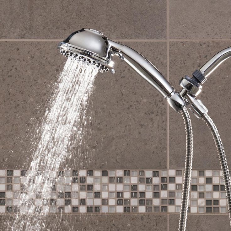 9-Spray 4.5 in. Single Wall Mount Low Flow Handheld Rain Shower Head in Chrome