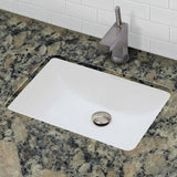 DECOLAV Classically Redefined Rectangular Undermount Bathroom Sink in White