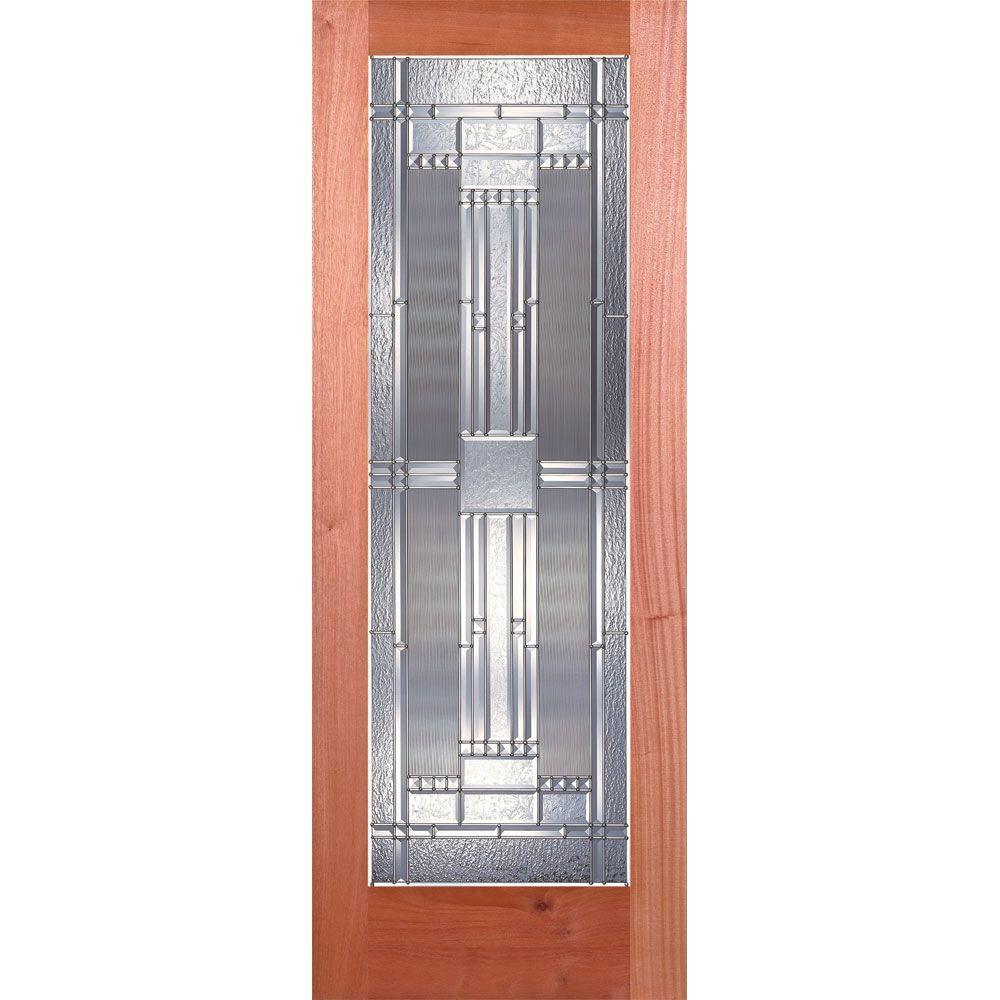 30 in. x 80 in. 1 Lite Preston Zinc Smooth Primed MDF Interior Door Slab - Super Arbor