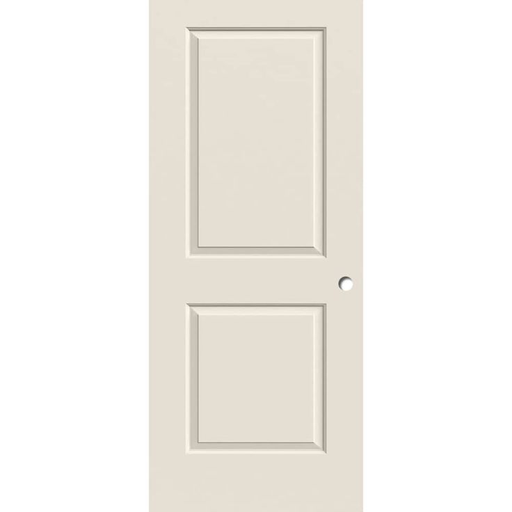 ReliaBilt 30-in x 80-in White 2-Panel Square Hollow Core Primed Molded Composite Slab Door