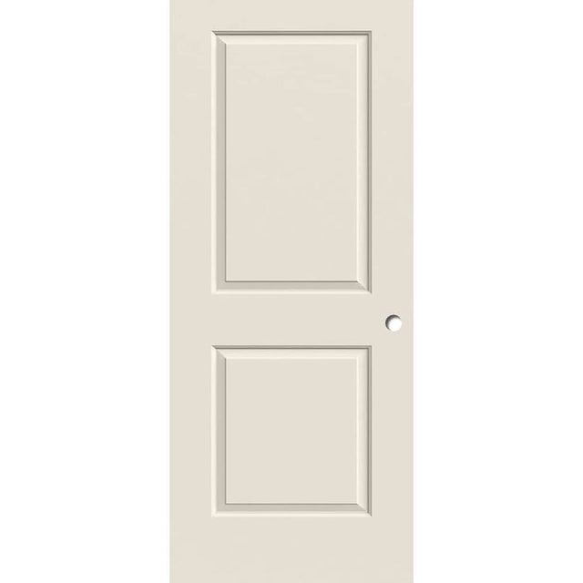 ReliaBilt 30-in x 80-in White 2-Panel Square Hollow Core Primed Molded Composite Slab Door