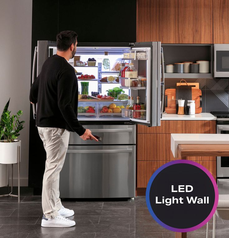 GE Profile 27.9 cu. ft. Smart 4-Door French Door Refrigerator with Door in Door in Fingerprint Resistant Stainless Steel