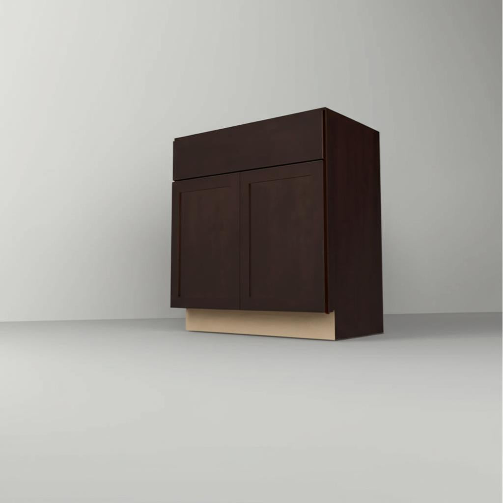 Hampton Bay Shaker 36 in. Base Kitchen Cabinet in Java – Super Arbor