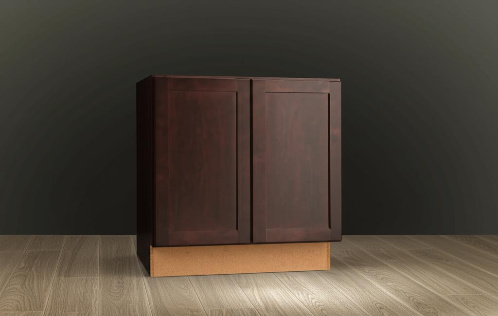 Hampton Bay Shaker Java Base Kitchen Cabinet - 27