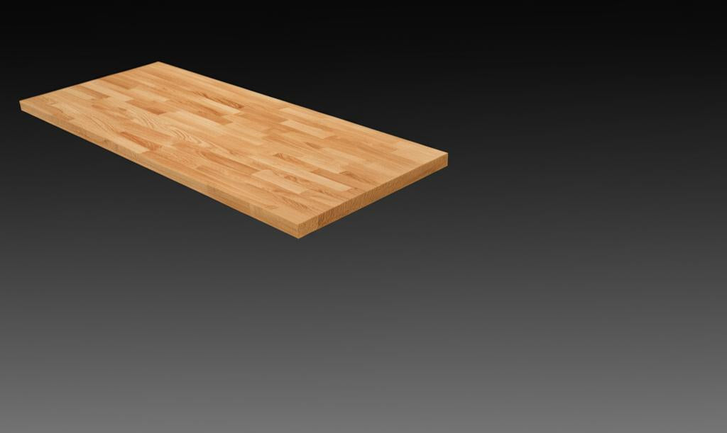 Hampton Bay 8 ft. Finished Engineered Oak Butcher Block Countertop ...