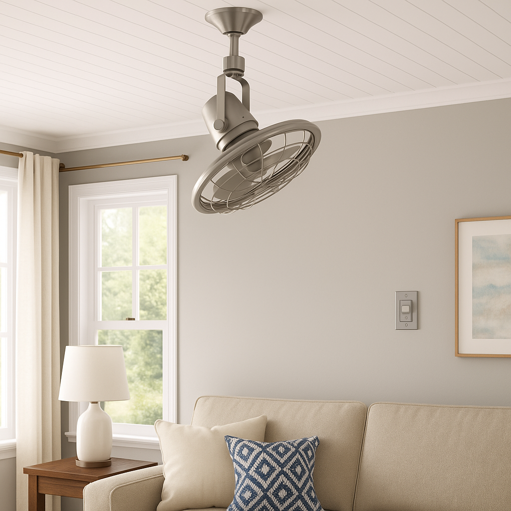 Home Decorators Collection AL14-BN Bentley II 18¨ Oscillating Ceiling Fan - Brushed Nickel, image size:1024x1024