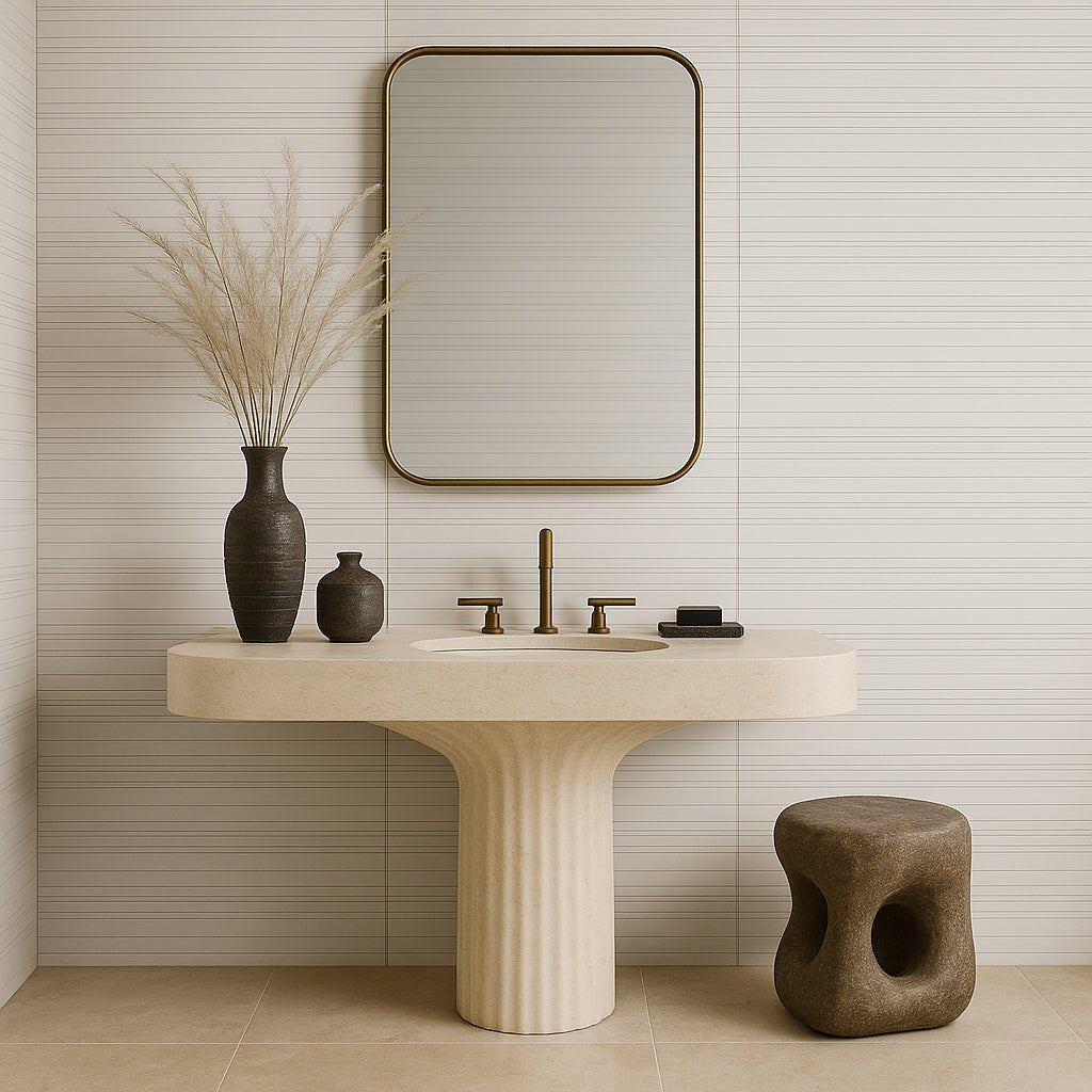 Dimensions Olympia Linear Ceramic Matte Tile - 16 x 47 Inches